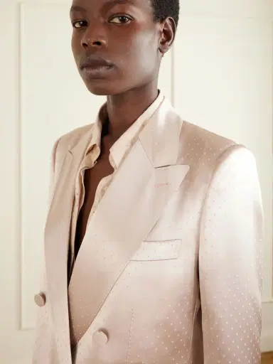 Tom Ford Double-breasted Polka- Dot Satin Blazer | Thumbnail 5 Tom Ford Double-breasted Polka- Dot Satin Blazer | Thumbnail 5