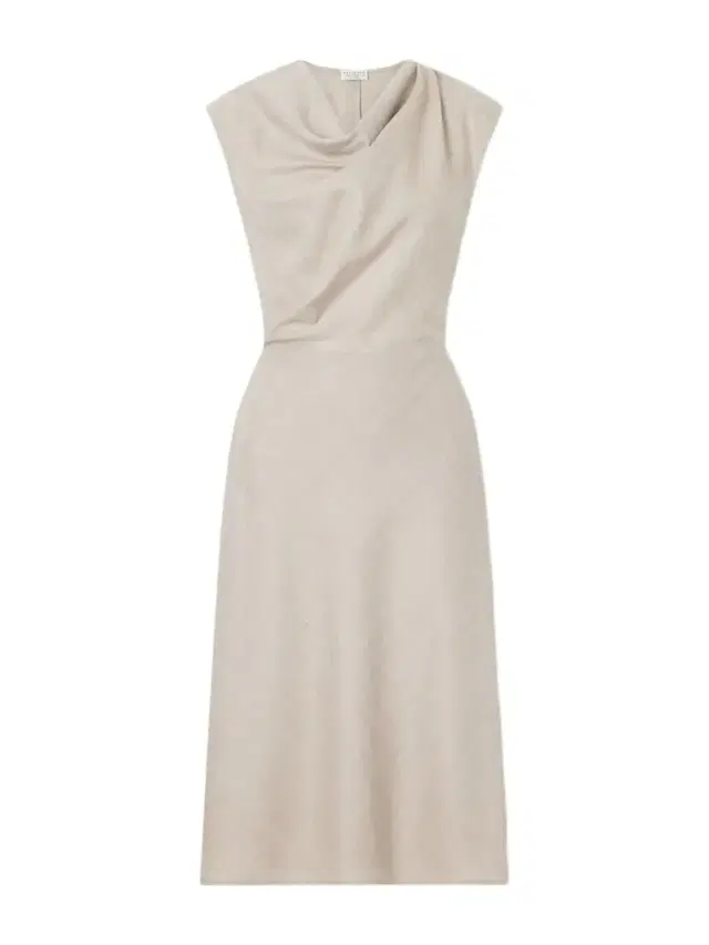 Brunello Cucinelli Draped Virgin Wool Midi Dress