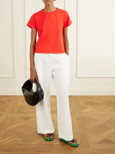 LESET The Margo Cotton-jersey T-shirt | Thumbnail 2