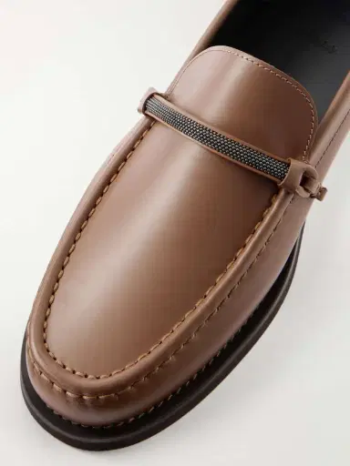 Brunello Cucinelli Leather Loafers | Thumbnail 5
