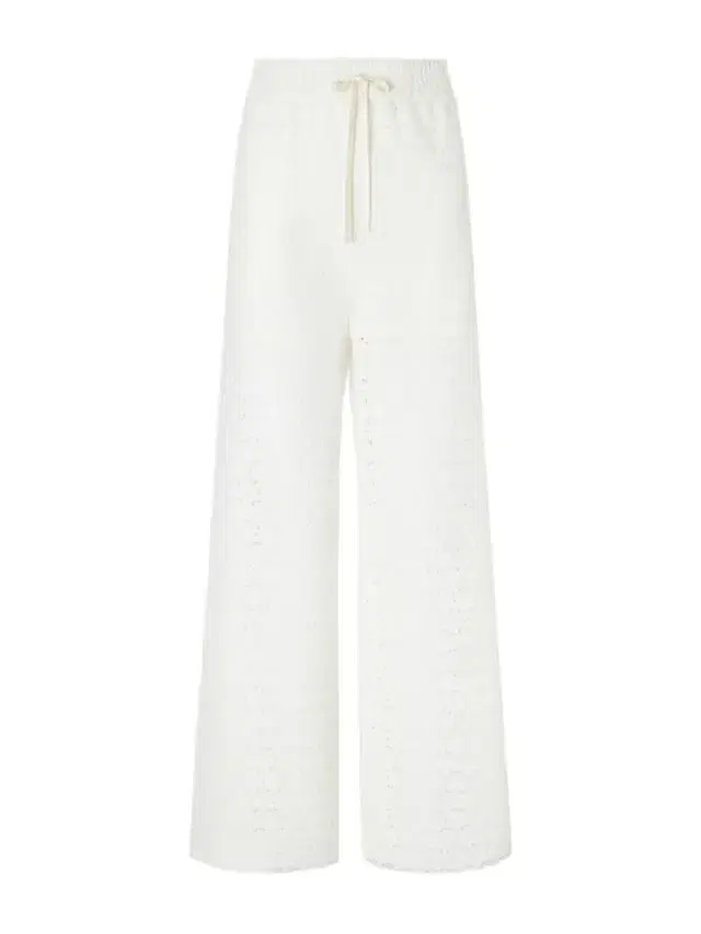 Valentino Garavani Mossi Broderie Anglaise Cotton Straight-leg Pants