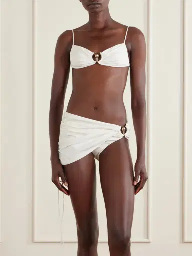Christopher Esber Ruched Orbit Embellished Bikini Top | Thumbnail 2 Christopher Esber Ruched Orbit Embellished Bikini Top | Thumbnail 2