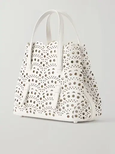 Alaïa Mina 20 Laser-cut Leather Tote | Thumbnail 4 Alaïa Mina 20 Laser-cut Leather Tote | Thumbnail 4