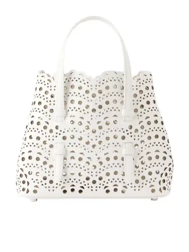Alaïa Mina 20 Laser-cut Leather Tote | Thumbnail 1 Alaïa Mina 20 Laser-cut Leather Tote | Thumbnail 1