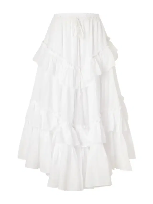 Chloé Ruffled Tiered Cotton-voile Midi Skirt
