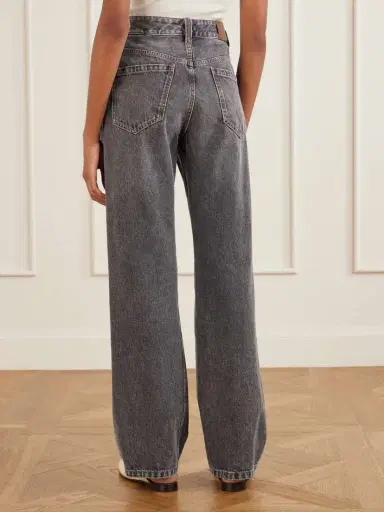 Brunello Cucinelli Cotton Mid-rise Wide-leg Jeans | Thumbnail 4 Brunello Cucinelli Cotton Mid-rise Wide-leg Jeans | Thumbnail 4