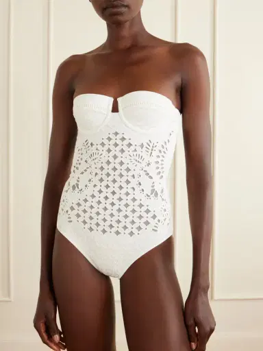 Zimmermann Indra Floral-embroidered Swimsuit | Thumbnail 2