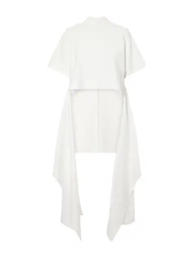 Alaïa Asymmetric Cotton-blend Jersey T-shirt | Thumbnail 1