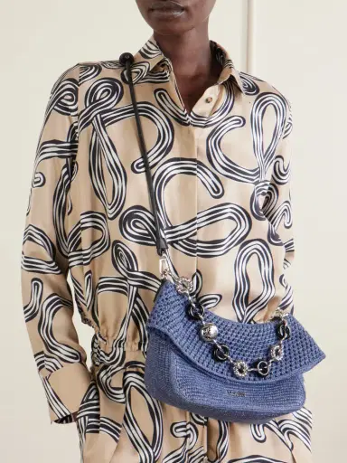 Loewe + Paula's Ibiza Ola Embellished Leather-trimmed Raffia Shoulder Bag | Thumbnail 5 Loewe + Paula's Ibiza Ola Embellished Leather-trimmed Raffia Shoulder Bag | Thumbnail 5