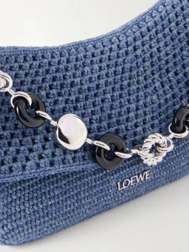Loewe + Paula's Ibiza Ola Embellished Leather-trimmed Raffia Shoulder Bag | Thumbnail 6 Loewe + Paula's Ibiza Ola Embellished Leather-trimmed Raffia Shoulder Bag | Thumbnail 6