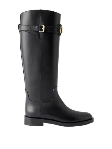 Valentino Garavani Vlogo-embellished Leather Boots | Thumbnail 1 Valentino Garavani Vlogo-embellished Leather Boots | Thumbnail 1