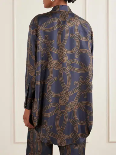 Loewe + Paula's Ibiza Anagram-printed Silk-twill Shirt | Thumbnail 4