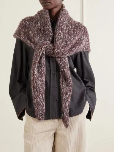 Brunello Cucinelli Mohair-blend Poncho | Thumbnail 2 Brunello Cucinelli Mohair-blend Poncho | Thumbnail 2