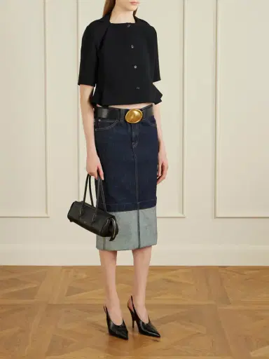 Khaite Franc Cropped Crepe Jacket | Thumbnail 2 Khaite Franc Cropped Crepe Jacket | Thumbnail 2