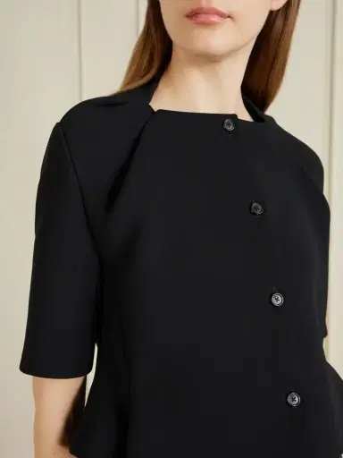 Khaite Franc Cropped Crepe Jacket | Thumbnail 4 Khaite Franc Cropped Crepe Jacket | Thumbnail 4
