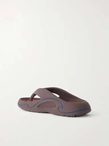 Rabanne 3d Logo-embossed Thong Sandals | Thumbnail 3 Rabanne 3d Logo-embossed Thong Sandals | Thumbnail 3