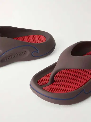 Rabanne 3d Logo-embossed Thong Sandals | Thumbnail 5 Rabanne 3d Logo-embossed Thong Sandals | Thumbnail 5