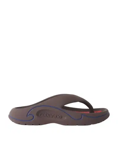 Rabanne 3d Logo-embossed Thong Sandals | Thumbnail 1 Rabanne 3d Logo-embossed Thong Sandals | Thumbnail 1