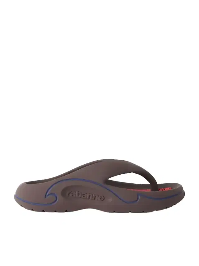 Rabanne 3d Logo-embossed Thong Sandals