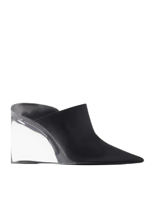 Alaïa 90 Satin Wedge Mules