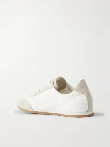 TOTEME Flex Suede-trimmed Shell Sneakers | Thumbnail 3 TOTEME Flex Suede-trimmed Shell Sneakers | Thumbnail 3