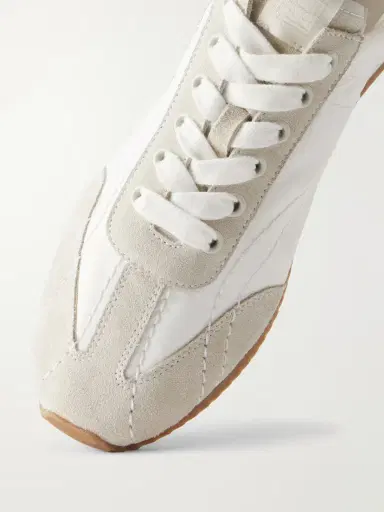 TOTEME Flex Suede-trimmed Shell Sneakers | Thumbnail 5 TOTEME Flex Suede-trimmed Shell Sneakers | Thumbnail 5