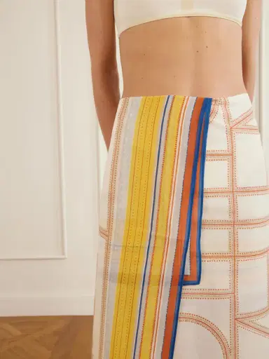 TOTEME Printed Cotton And Lyocell-blend Scarf | Thumbnail 4