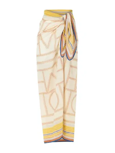 TOTEME Printed Cotton And Lyocell-blend Scarf | Thumbnail 1