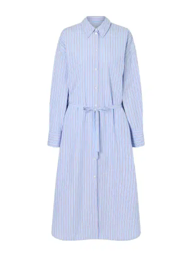 TOTEME Belted Striped Cotton-poplin Maxi Shirt Dress | Thumbnail 1 TOTEME Belted Striped Cotton-poplin Maxi Shirt Dress | Thumbnail 1