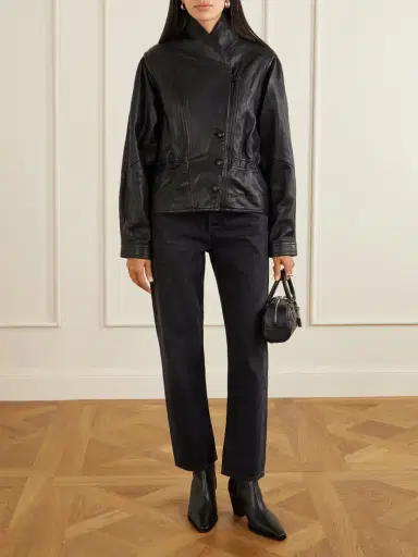 Isabel Marant Tressy Leather Biker Jacket | Thumbnail 2 Isabel Marant Tressy Leather Biker Jacket | Thumbnail 2