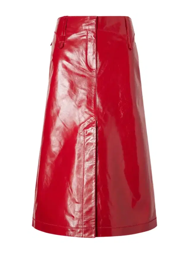 Tory Burch Leather Midi Skirt