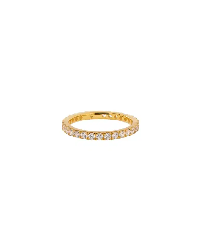Lab Diamond Round Cut Eternity Band