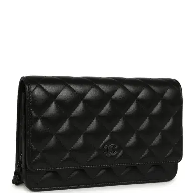 Chanel Chanel Classic Wallet On Chain WOC SO Black Lambskin Black Hardware | Thumbnail 2 Chanel Chanel Classic Wallet On Chain WOC SO Black Lambskin Black Hardware | Thumbnail 2