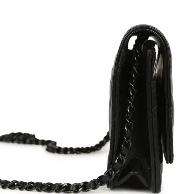 Chanel Chanel Classic Wallet On Chain WOC SO Black Lambskin Black Hardware | Thumbnail 3 Chanel Chanel Classic Wallet On Chain WOC SO Black Lambskin Black Hardware | Thumbnail 3