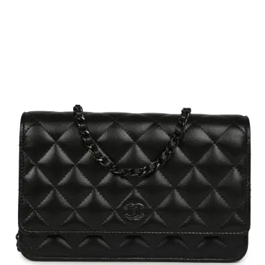 Chanel Chanel Classic Wallet On Chain WOC SO Black Lambskin Black Hardware | Thumbnail 1 Chanel Chanel Classic Wallet On Chain WOC SO Black Lambskin Black Hardware | Thumbnail 1