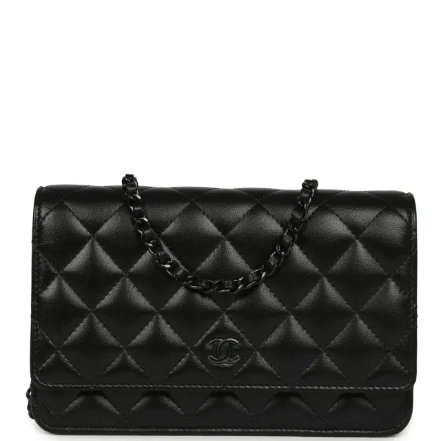 Chanel Chanel Classic Wallet On Chain WOC SO Black Lambskin Black Hardware