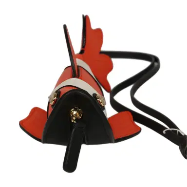 Chanel Chanel Coco Beach Mini Clownfish Bag Charm Orange, White, Black Lambskin Gold Hardware | Thumbnail 4 Chanel Chanel Coco Beach Mini Clownfish Bag Charm Orange, White, Black Lambskin Gold Hardware | Thumbnail 4