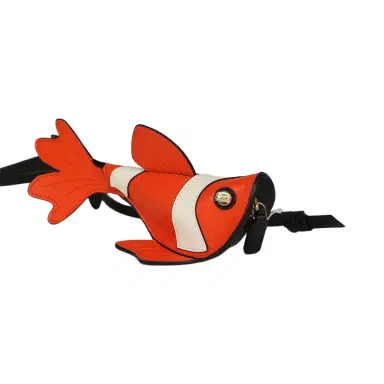 Chanel Chanel Coco Beach Mini Clownfish Bag Charm Orange, White, Black Lambskin Gold Hardware | Thumbnail 5 Chanel Chanel Coco Beach Mini Clownfish Bag Charm Orange, White, Black Lambskin Gold Hardware | Thumbnail 5