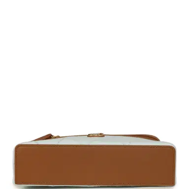 Chanel Chanel Coco Beach Top Handle Long Vanity Case with Chain Light Blue Denim and Brown Calfskin Gold Hardware | Thumbnail 6