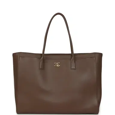 Chanel Chanel Large Cerf Shopping Bag Brown Calfskin Gold Hardware | Thumbnail 1 Chanel Chanel Large Cerf Shopping Bag Brown Calfskin Gold Hardware | Thumbnail 1