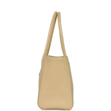 Chanel Chanel Small Cerf Shopping Bag Beige Calfskin Gold Hardware | Thumbnail 3 Chanel Chanel Small Cerf Shopping Bag Beige Calfskin Gold Hardware | Thumbnail 3