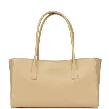 Chanel Chanel Small Cerf Shopping Bag Beige Calfskin Gold Hardware | Thumbnail 4 Chanel Chanel Small Cerf Shopping Bag Beige Calfskin Gold Hardware | Thumbnail 4