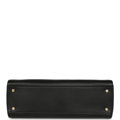 Chanel Chanel Small Cerf Shopping Bag Black Calfskin Gold Hardware | Thumbnail 6 Chanel Chanel Small Cerf Shopping Bag Black Calfskin Gold Hardware | Thumbnail 6