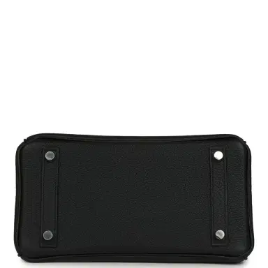 HERMÈS Hermes Birkin 25 Black Togo Palladium Hardware | Thumbnail 6