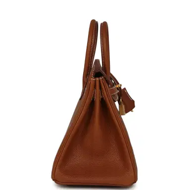 HERMÈS Hermes Birkin 25 Fauve Barenia Faubourg Gold Hardware | Thumbnail 3 HERMÈS Hermes Birkin 25 Fauve Barenia Faubourg Gold Hardware | Thumbnail 3