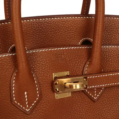 HERMÈS Hermes Birkin 25 Fauve Barenia Faubourg Gold Hardware | Thumbnail 7 HERMÈS Hermes Birkin 25 Fauve Barenia Faubourg Gold Hardware | Thumbnail 7