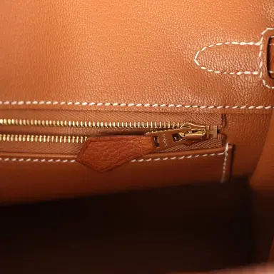 HERMÈS Hermes Birkin 25 Fauve Barenia Faubourg Gold Hardware | Thumbnail 9 HERMÈS Hermes Birkin 25 Fauve Barenia Faubourg Gold Hardware | Thumbnail 9