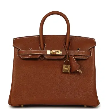 HERMÈS Hermes Birkin 25 Fauve Barenia Faubourg Gold Hardware | Thumbnail 1 HERMÈS Hermes Birkin 25 Fauve Barenia Faubourg Gold Hardware | Thumbnail 1