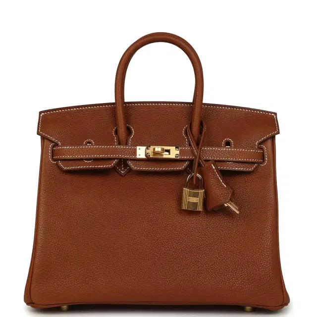 hermes Hermes Birkin 25 Fauve Barenia Faubourg Gold Hardware