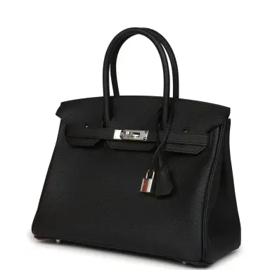HERMÈS Hermes Birkin 30 Black Togo Palladium Hardware | Thumbnail 5 HERMÈS Hermes Birkin 30 Black Togo Palladium Hardware | Thumbnail 5